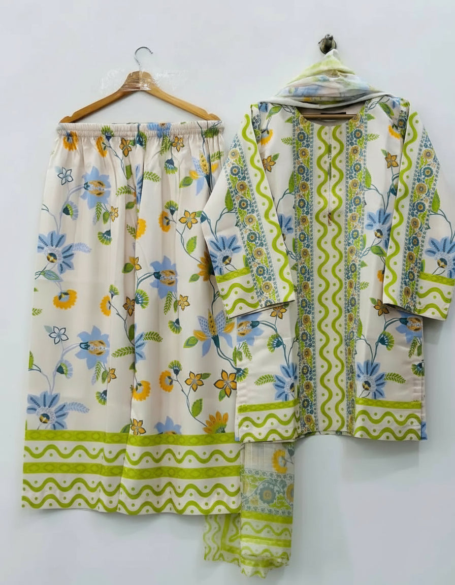 Rukhsar Three-Piece Dress