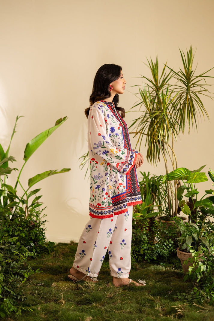 Unique Multicolor Floral Printed Co-ord Set
