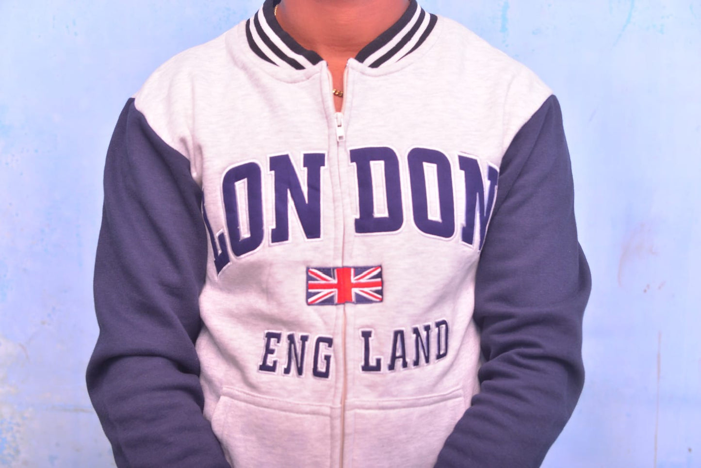 London England varsity-style jacket