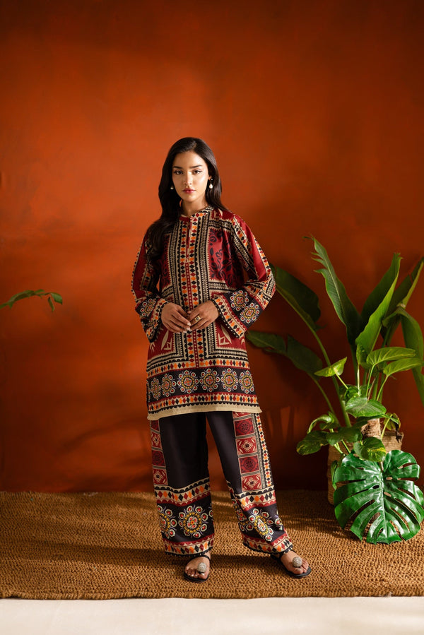 Printed Dhanak 2-Piece – Winter Wear