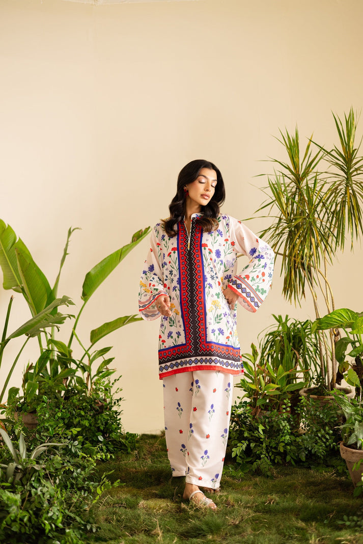 Unique Multicolor Floral Printed Co-ord Set