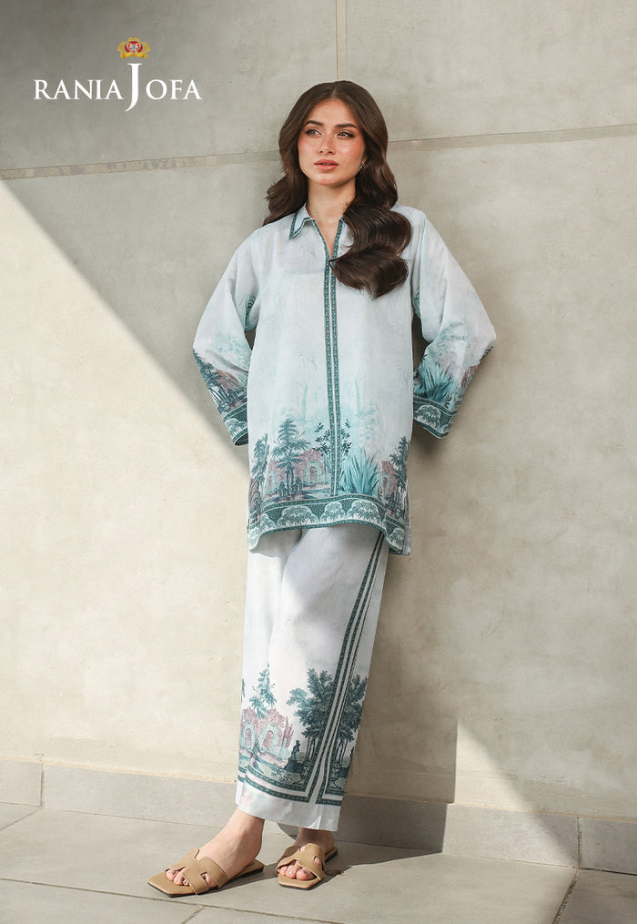 RARE-02 STITCHED PRINTED LAWN 2 PCS