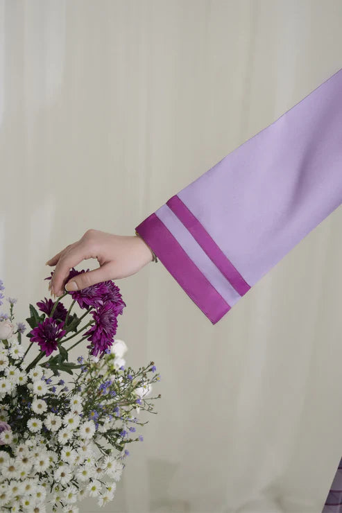 Lila Bloom – Lavender 3-Piece Dress (Stitched)