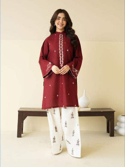 ARZO – Heavy Embroidered 2-Piece Dress (Farshi Shalwar)