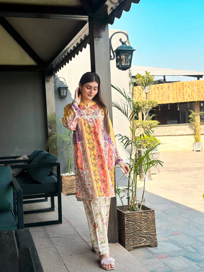 Satrangi 2-Piece Kurti Set