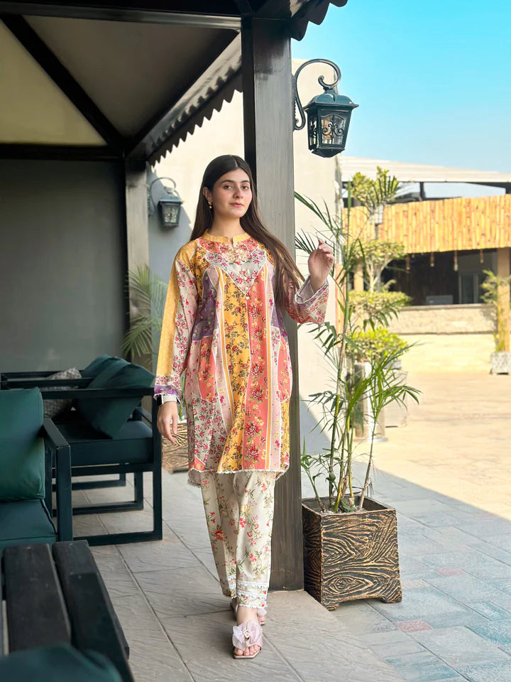 Satrangi 2-Piece Kurti Set