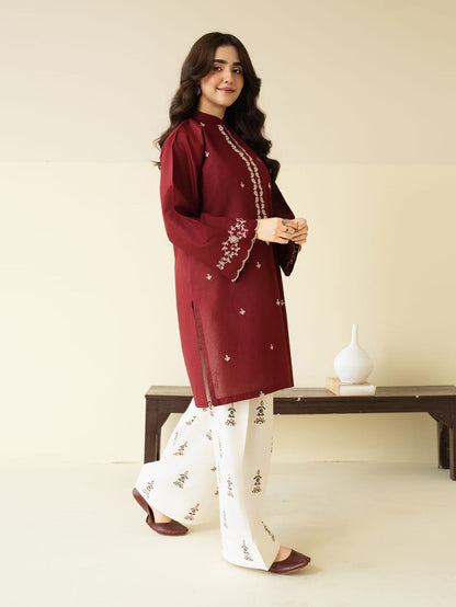ARZO – Heavy Embroidered 2-Piece Dress (Farshi Shalwar)