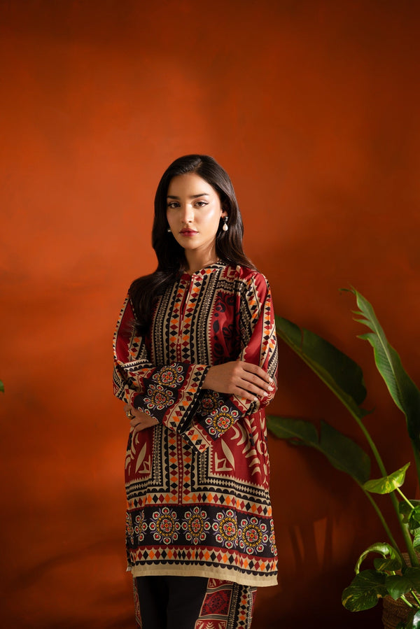 Printed Dhanak 2-Piece – Winter Wear