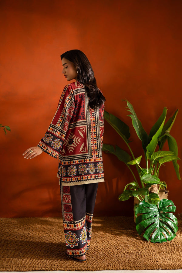 Printed Dhanak 2-Piece – Winter Wear