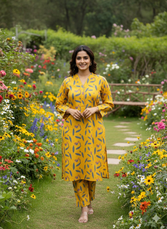 2pcs yellow pret lawn