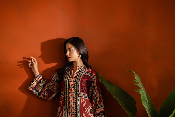 Printed Dhanak 2-Piece – Winter Wear