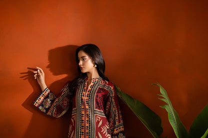 Printed Dhanak 2-Piece – Winter Wear